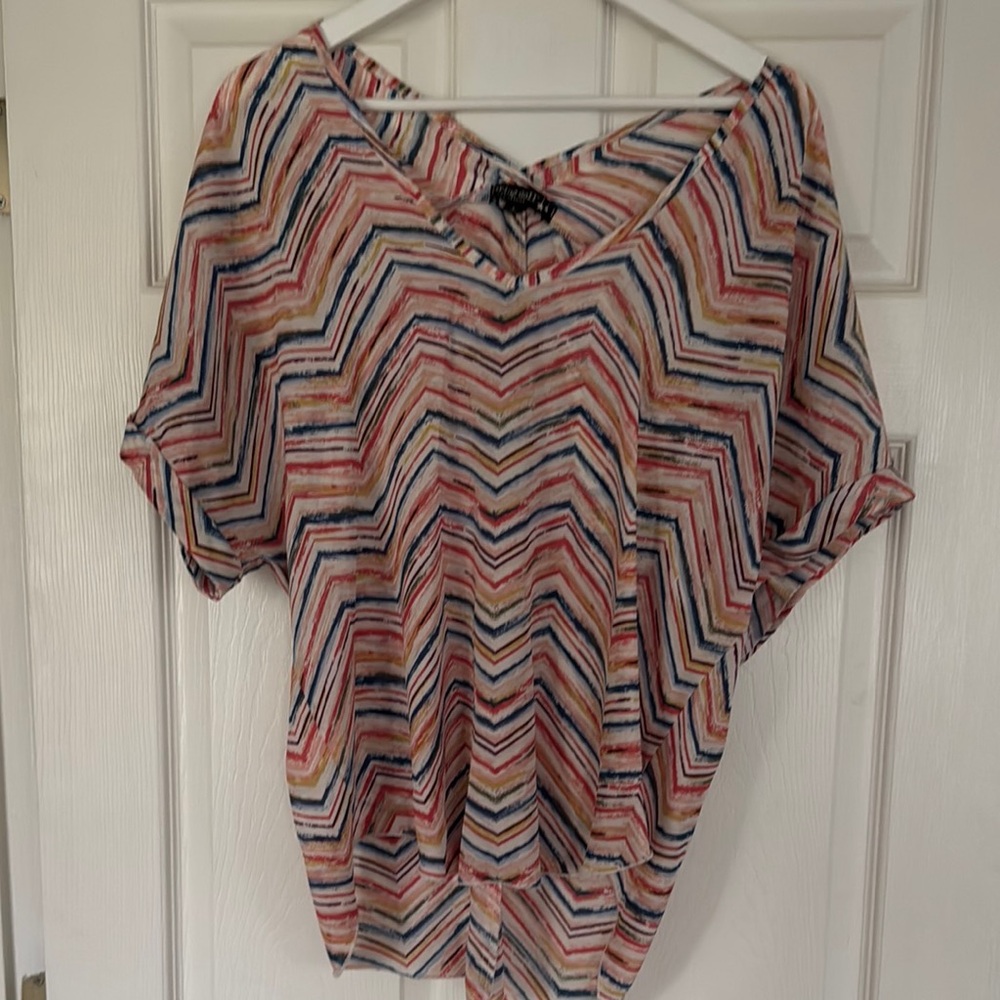 Multicolor Chevron Women's Top